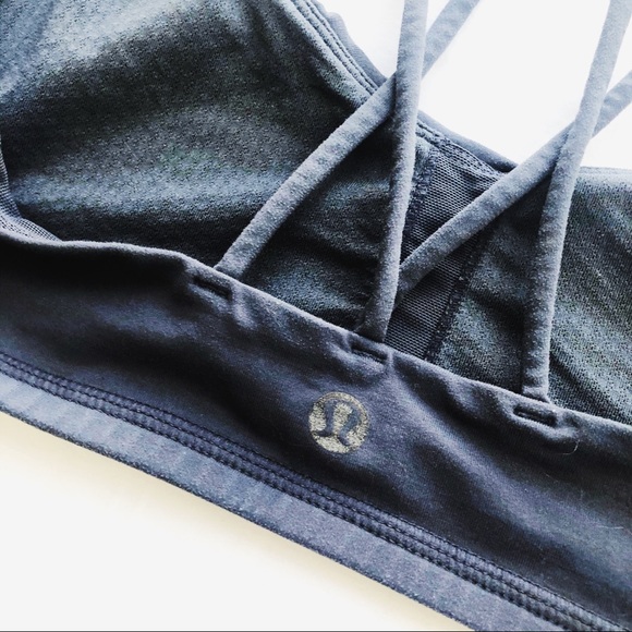 SOLD Lululemon Grey Free to Be Strappy Sports Bra - Picture 2 of 8